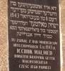 Memorial plaque of Icchok Malmed who was the first fighter in revolt in a ghetto. Was hung by Nazi 8 II 1943. Malmeda street